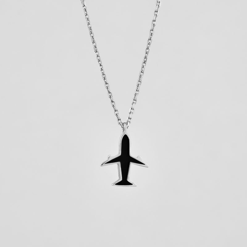 Black Plane Necklace